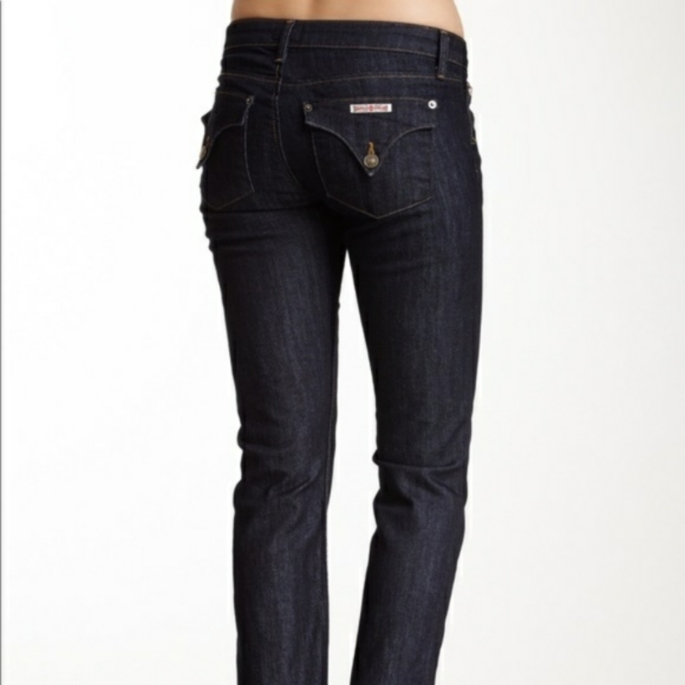 Hudson Sz 25 Dark Wash Carly Flap Pocket Straight Jeans